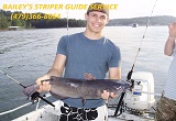 Striper fishing guide service